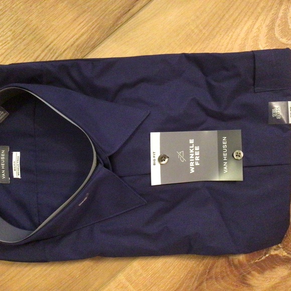 Men’s Van Heusen Poplin Wrinkle Free Shirt - Picture 1 of 2